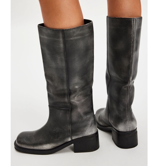 free people dana distressed leather boot - Picture 4 of 7